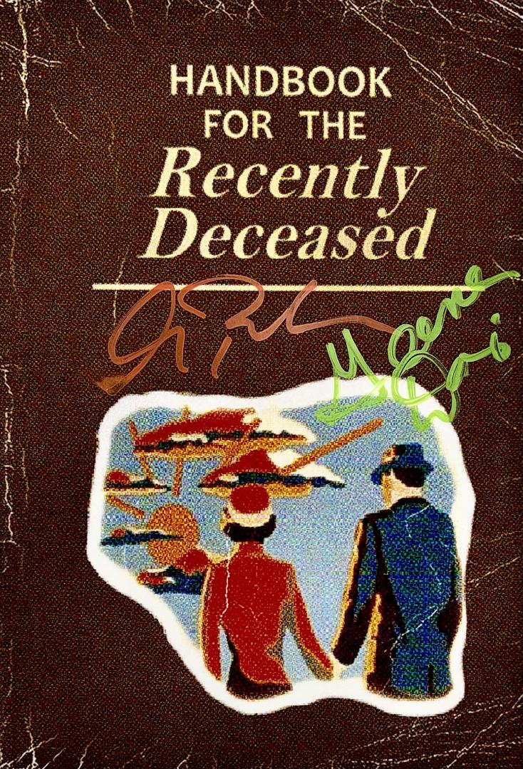 Alec Baldwin & Geena Davis signed "Handbook for the Recently Deceased" (Beetlejuice)-JSA & Beckett COA